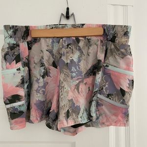 Floral print Fabletics lined athletic shorts